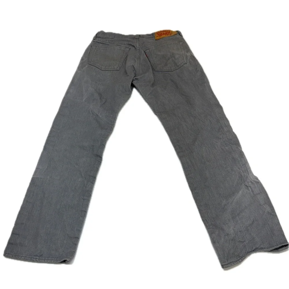 Levis Jeans Mens 32x29 Gray Original Fit 501 Vintage Streetwear